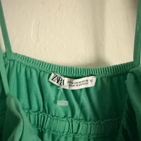 Zara Emerald Green Strappy Blouse - Picture 3 of 3